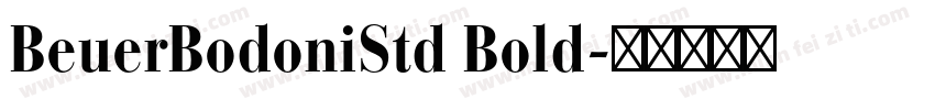 BeuerBodoniStd Bold字体转换